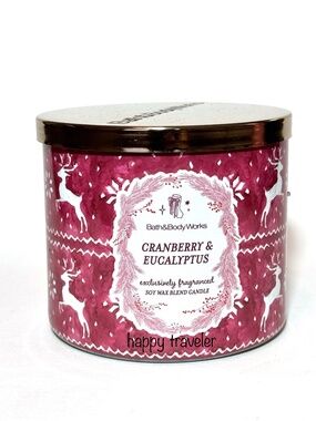 CRANBERRY & EUCALYPTUS 3-Wick Candle